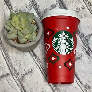Starbucks limited-edition reusable red holiday cup